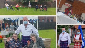 Dumbarton care home host their very own Highland Games